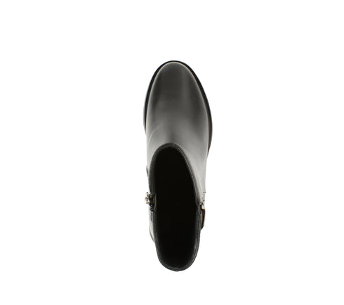 Ghete casual, dama, FEELING, H1102-8746 negru, piele naturala